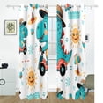 thumbnail image 2 of Dinosaur Driver Sun Black Out Curtains 72 Inch Length Curtains for Sliding Glass Doors Bedroom Living Room 2 Pack, 2 of 6