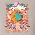 thumbnail image 6 of Wild Bobby Sun and Moon Groovy Vintage Daisy Flowers Stars Vintage Unisex Hoodie Sweatshirt, Sandstone, 3X-Large, 6 of 6
