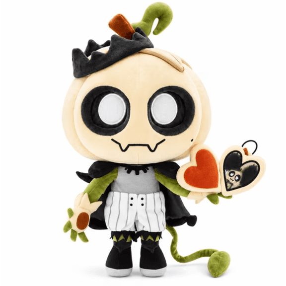 Lost Prince Gourdy Deluxe Plush 14 Inch, Posable Collectible Plush Doll with Magnetic Hands & Locket Accessory