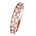 thumbnail image 4 of Aonejewelry Elegant Diamond Wedding Band In 14K Rose Gold, 4 of 4