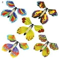 thumbnail image 1 of 5Pcs/Set Elegant Butterfly Shape Flying Card Toy Beautiful Handmade ABS Flying Trick Toy for Kids, 1 of 11