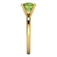 thumbnail image 3 of Clara Pucci 14K Yellow Gold 2ct Peridot Solitaire Ring for Women, 3 of 8