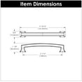 thumbnail image 4 of Hickory Hardware P3233 Bridges 5-1/16" Center To Center Bridge Style Bold Square Cabinet, 4 of 5