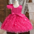 thumbnail image 5 of Zwiiyzr Baby Girl Tulle Dress Baby Birthday Party Princess Dress Tutu Dresses for Toddler Girls 1-6 Years Hot Pink, 5 of 8