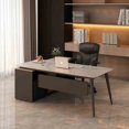 thumbnail image 2 of Mobile Modern Office Desks Standing Study Conference Keyboard Office Desks Working Computer Scrivania Ufficio Lavoro Furnitures My Lux Decor Round, 2 of 17