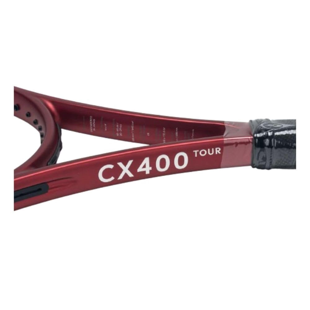 Dunlop CX 400 Tour Tennis Racquet, Red/Black 4 3/8