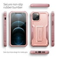 thumbnail image 2 of ExoGuard For iPhone 12/iPhone 12 Pro Case, Phone Case with Screen Protector and Kickstand (Pink), 2 of 7
