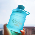 thumbnail image 1 of Mini Small Pure Bucket Cup Plastic Water Cup Water [Frosted Blue] 650ml Single Cup, 1 of 2