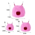thumbnail image 3 of Barhoo Large Winter Warm Bird Nest House Parrots Bird Bed Cage Hanging Plush Hut for African Grey Lovebird Cockatiel Conure Soft Cozy Hideout Stress Relief Sleeping Nest Easy Clean Cage Accessory, 3 of 6