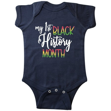 

Inktastic My 1st Black History Month Gift Baby Boy or Baby Girl Bodysuit