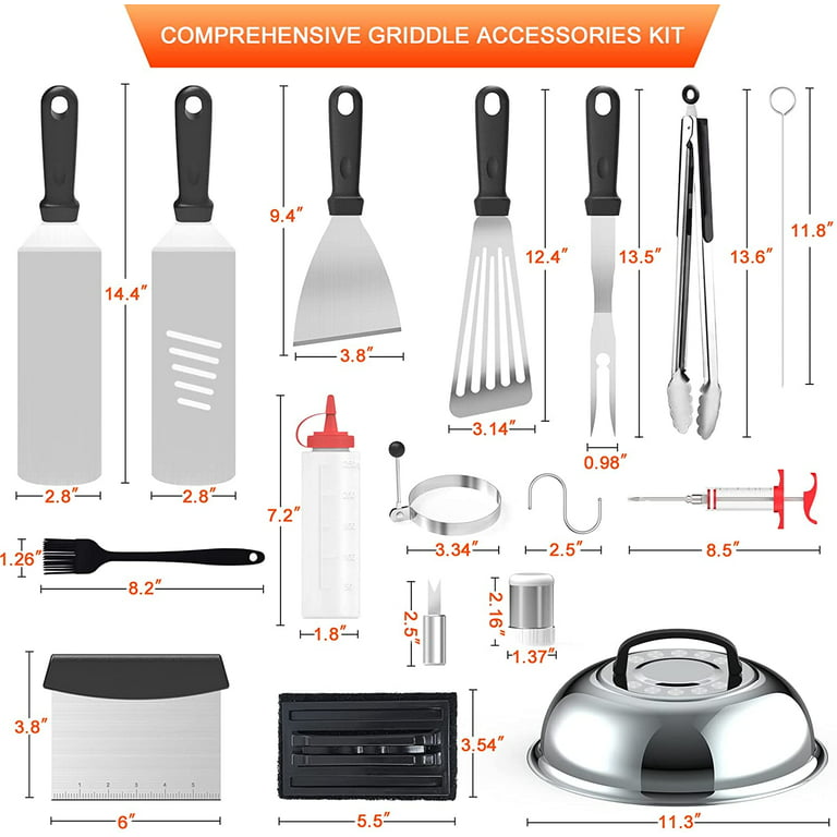 Griddle Accessories Kit,Upgrade 42pcs Flat Top Grill Accessories