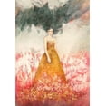 thumbnail image 4 of Erica Pagnoni 14x18 Black Modern Wood Framed Wall Art Titled - Lady of the Clouds (detail), 4 of 6