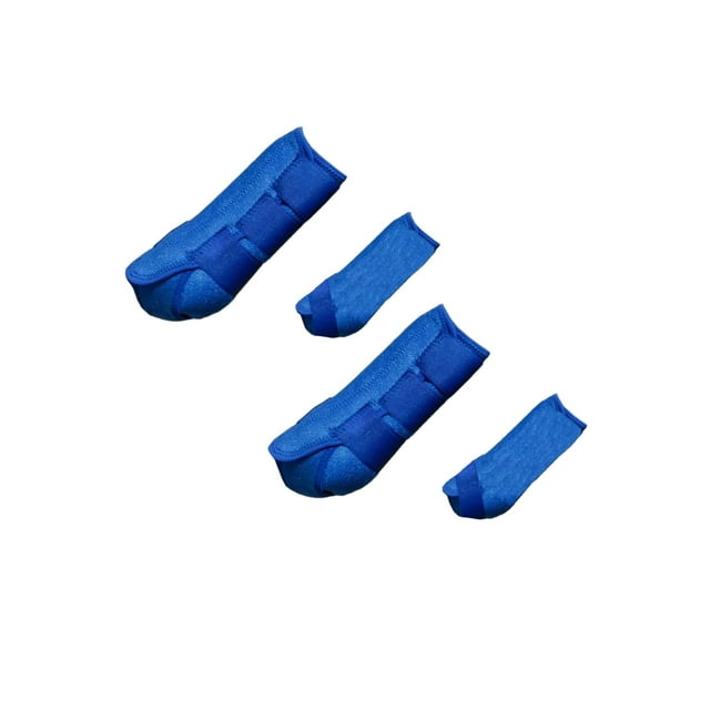 Ruiboury 4x Cheval pour Bottes Soutien Réutilisable Respirant pour Protection Couvre-Jambes Confortables S Rose Bleu P