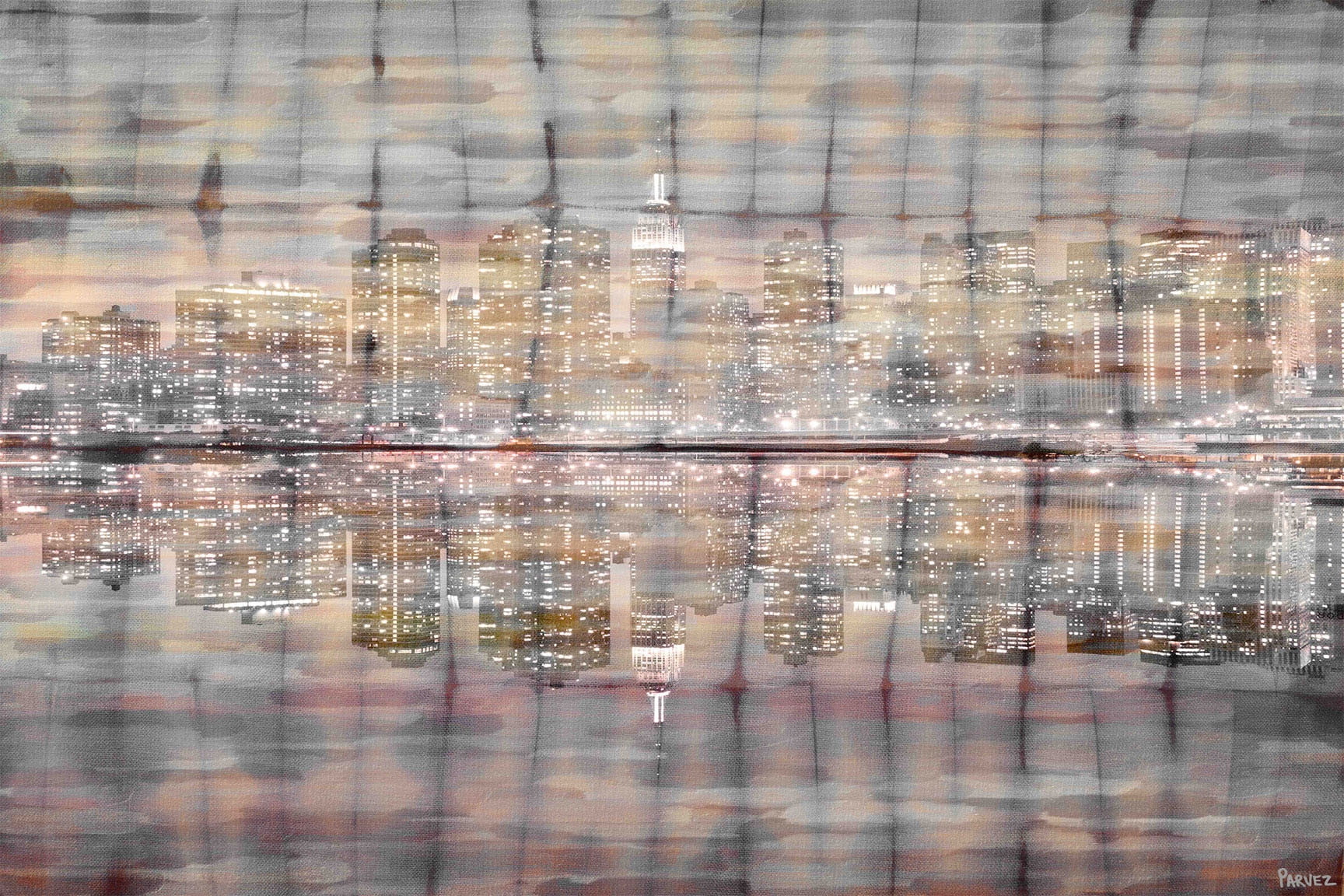 Parvez Taj "Bright Lights" Print on Canvas