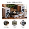 thumbnail image 2 of Crosley Aria Bluetooth Turntable with Speakers & FM Radio, 2 of 9