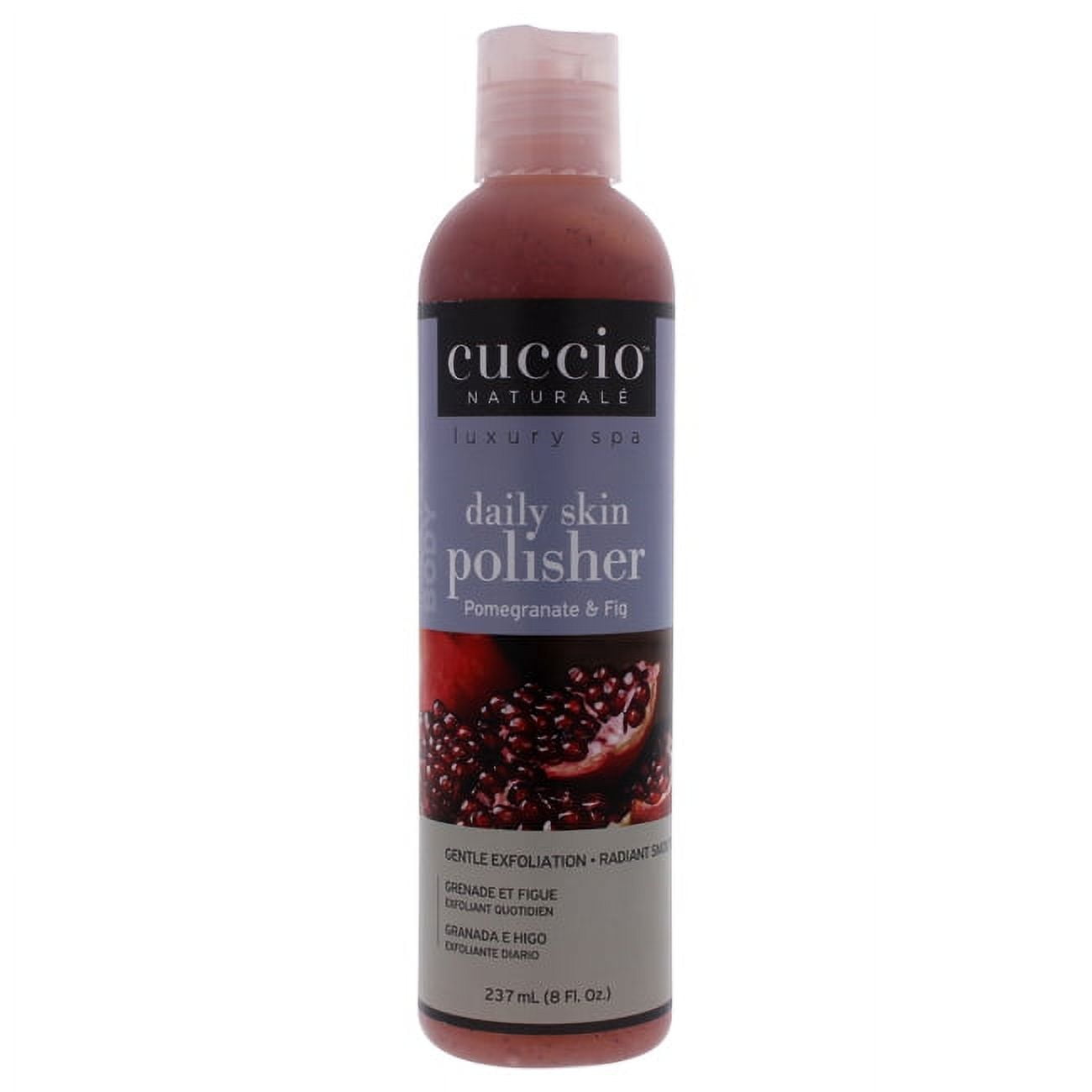 Cuccio Naturale Luxury Spa Daily Skin Polisher - Pomegranate and Fig Scrub 8 oz
