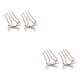 thumbnail image 2 of Minnieouse Peineta de 2 piezas fácil de peinar para el cabello de boda, accesorios delicados para el cabello para mujeres, oro Oro 2Conjunto, 2 of 6