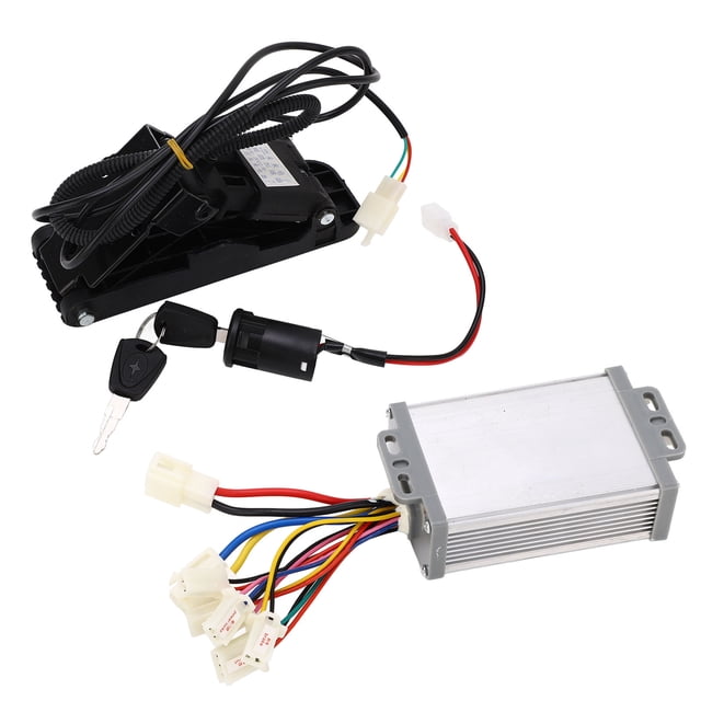 Controlador de Motor cepillado de 48V y 1000w con Pedal de acelerador, Kit de conversión de bicicletas eléctricas para triciclos y Scooters eléctricos