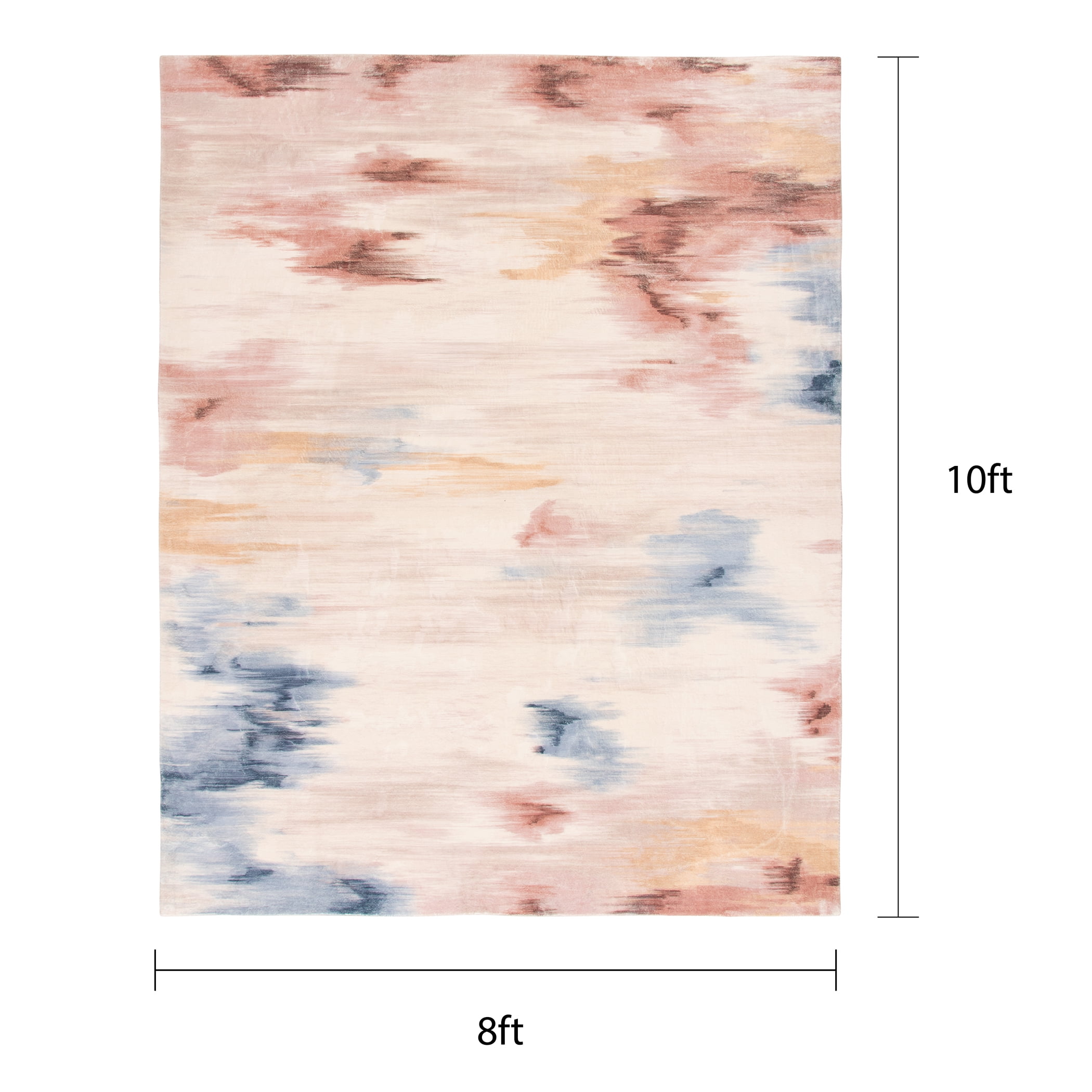 Better Homes & Gardens Jenni Multicolor Abstract Area Rug, 8'x10'