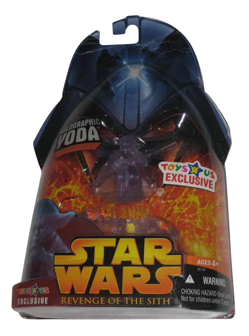 BOXED HASBRO STAR WARS: ROTS 'HOLOGRAPHIC YODA' TOYS R US EXCLUSIVE 