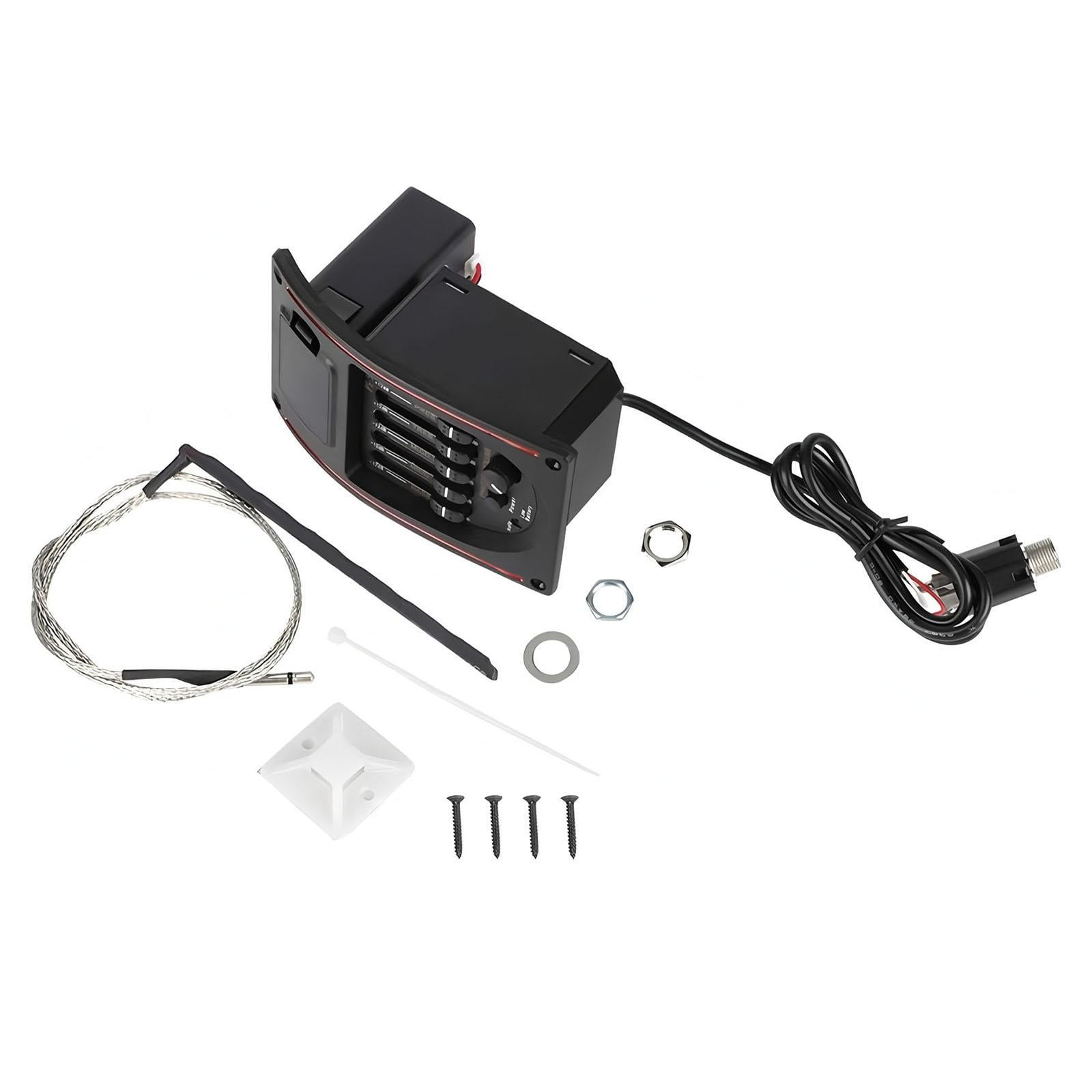 Guitar Pickup Preamp Amplifier Lightweight PC Material for Acoustic Guitars Professional Musicians Stage Use