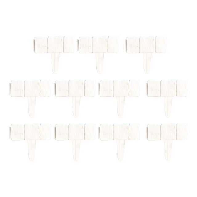 Plastic Garden Border Edging – 10pcs Interlocking Flower Bed Border for Landscaping, Flexible No Dig Edging for Lawn, Tree Rings, and Planters, Durable Fade Resistant Plastic Fencing for Yard