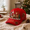 thumbnail image 5 of Basysin Christmas Printed Baseball Cap Adjustable Hat Lightweight Casual Sun Hat Breathable Outdoor Daily Headwear for Men Women Hat, 5 of 5