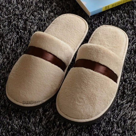 Winters Muse - Women Men Plush Slippers Home Floor Indoor Sandal Mule Flip Flop Winter Warm New