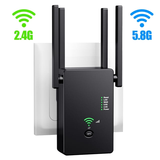 Repetidor de frecuencia dual AC1200M, enrutador Wifi inalámbrico, amplificador de señal, AP inalámbrico a través de la pared Ormromra CZDZ-ST136-1