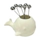 thumbnail image 2 of Juego de tenedores para frutas Macarena Soporte de tenedores de acero inoxidable lechoso, 2 of 8