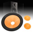 thumbnail image 1 of Paper Speaker Cone Drum Paper, 1.4 Inch Inner Diameter Subwoofer Cones Drum Paper Change Damping Sealed Round Edge Rubber Surround  For 8 Inches Speaker, 1 of 8