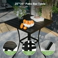 thumbnail image 6 of POTEBAN 3-piece Outdoor Swivel Bar Stool Set，2 Patio Metal High Back And Armrest Bar chairs With Bar Table for Backyard,Lawn Garden,Balcony,Pool, 6 of 8