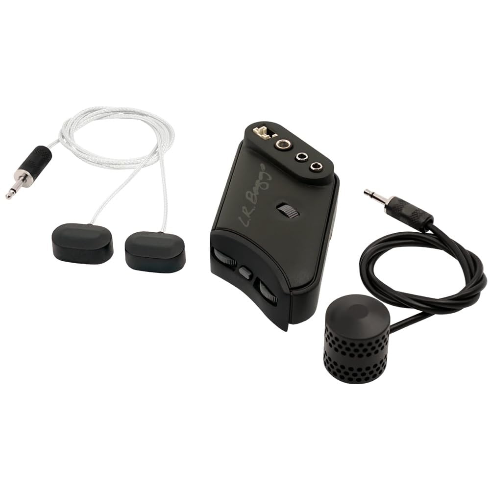 LR Baggs HiFi Duet High-Fidelity Pickup & Microphone Mixing System Bundle with 12 Guitar Picks & Polishing Cloth  Studio-Quality Acoustic Guitar Pickup with Natural Tone & Dynamic Response