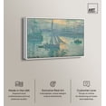 thumbnail image 2 of Monet-Sunrise Classic Monet Art Prints Canvas Wall Art by Art Remedy, White Floater Frame, 30"x24", 2 of 7