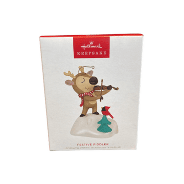 Hallmark 2023 Keepsake Festive Fiddler Musical Christmas Ornament New with Box
