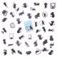 thumbnail image 2 of Sticker OBUJOPAL Gato 45 diseños para scrapbooking DIY 44x44 mm, 2 of 6