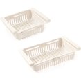 thumbnail image 2 of Innovador organizador debajo del estante del refrigerador, diseño retráctil para mayor espacio de almacenamiento, lados ventilados para una rápida infiltración de agua y prevención de bacterias,, 2 of 5