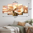 thumbnail image 4 of Designart "Cream Pink Lily Serenade Soft Florals" Floral Metal Wall Décor Set, 4 of 5