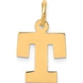 thumbnail image 1 of 14K Yellow Gold Small Block Letter T Initial Charm Made In United States yc664t, 1 of 6