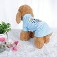thumbnail image 3 of Camiseta para Mascotas Primavera Ropa para Cachorros Pequeños Gato Vestido de Vestir Estilo Rayas,#16,L, 3 of 7