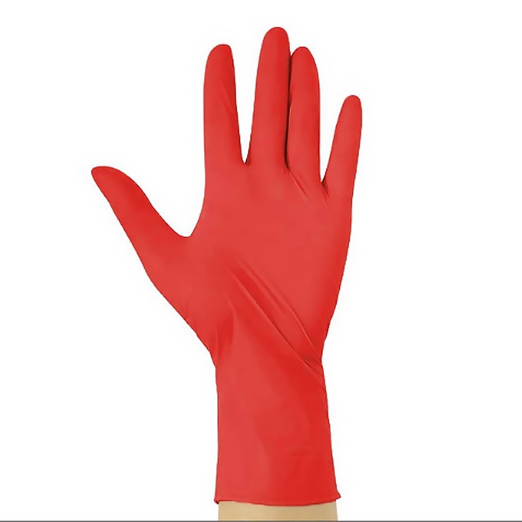 Details about   100PCS Transparent elastic latex Gloves rubber free powder anti pollution 