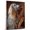 Afghan Hound, variant on Barbet Cute Dog Saxophone Stretched Canvas Size 8x12 – Retro Barbet Dog Batter in Action With Saxophone for Themed Living Room