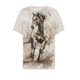 thumbnail image 4 of Fiudx Camisas de Mujer Blusa de Manga Corta Estampada a La Moda para Mujer, Blusas Informales con Cuello En V, 4 of 5