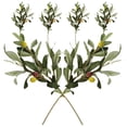 thumbnail image 6 of GETAJGHSD Olive Branch Picks Green Plastic 6Pcs 14.2x5.9In Realistic Style Decorative, 6 of 8