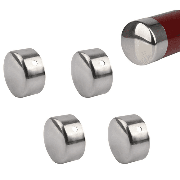 Decorative Effect Handrail End Caps, Durable Material Ensuring Safety And Appearance For Indoor Outdoor Use, Wooden Handrail Protection, 2 Pairs