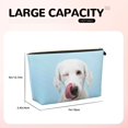 thumbnail image 4 of Makeup Bag - Puppy Licks Nose Cosmetic Bag Portable Travel Toiletry Bag for Women Small Make Up Organizer Bag Zipper Pouch Travel Essentials, 4 of 8