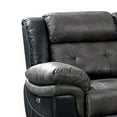 thumbnail image 2 of Sof 81 Inch Power Reclining Loveseat, Pull Tab Mechanism, USB Port, Gray, 2 of 5