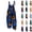 #01 Dark Blue, variant on Halloween Rompers for Women Pumpkin Print Sleeveless Jumpsuit Wide Leg Pants One Piece Adjustable Strap Loose Casual Costume Outfit Party Wear,#01 Cyan,XL