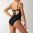 thumbnail image 2 of asddcavvf Bikini Ensembles pour Femmes Maillot de Bain Rétro Plissé avec Coussin de Poitrine, 2 of 5