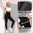 thumbnail image 3 of Super High Waist Corset Leggings for Women with Adjustable Body Shaping Waist Cincher Corset Yoga Pants, 3 of 5